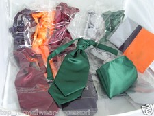 Any MENS & BOYS Double Drop Polyester Ruche-Scrunchie Tie Cravat and Hankie Sets