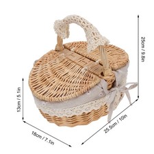 Picnic Basket Lace Wicker