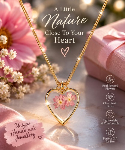 Heart pendant necklace - pendant, ring