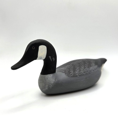 Hand carved canada goose decoy - hand,