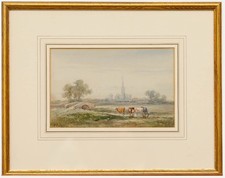 William Henry Earp (1831-1914) - Framed Watercolour, Chichester Cathedral