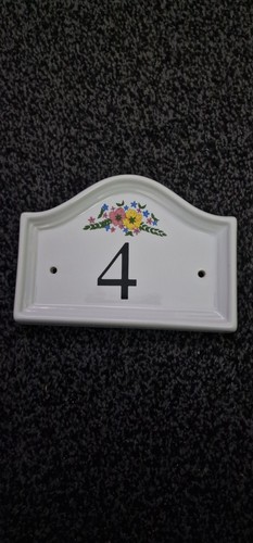 Ceramic house sign - ceramic, for