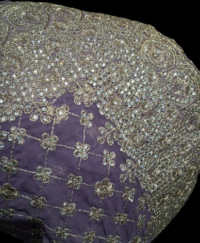 Luxury embroidered saree - embroidered,