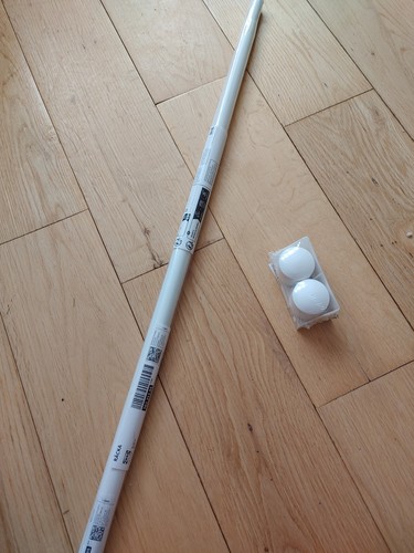Ikea racka white - curtain, pole