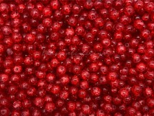 ❤ Round Glass Crackle Beads