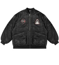 Mass Effect N7 Oversized Bomber Jacket Coat /w Systems Alliance + N7 Patch