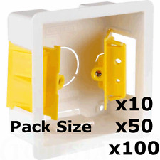 Appleby SB619 (35mm) 1 gang, dry lining mounting box (box of 10, 50 or 100)