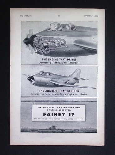 Original 1950 advert - 1950, fairey