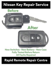 Nissan key fix repair service Qashqai Note Micra X Trail new battery buttons