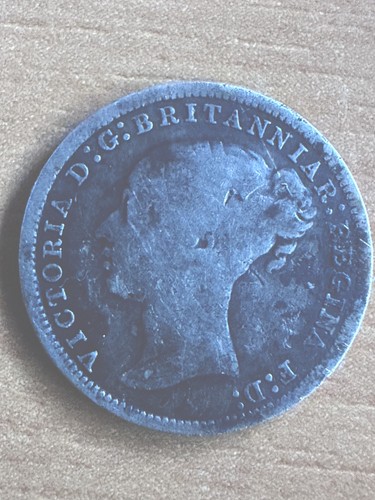 Queen victoria 1866 - victoria, threepence