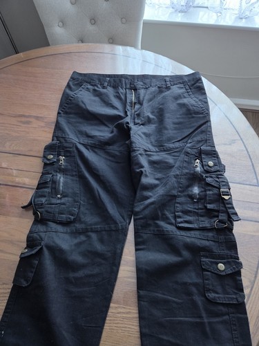 Mens black cargo trousers - 💥mens,