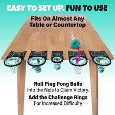 Tabletop Roll Target Toss Game
