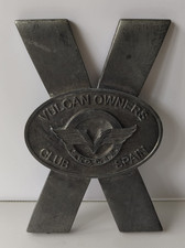 Vulcan Owners Club Spain Plaque Badge Brass Rare One of Kind X