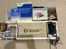 Boxed Commodore 64, Manuals, 1530 Datasette, PSU, Dust Cover & Software