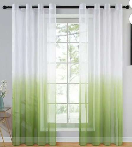 Topfinel white green sheer - topfinel, white/green