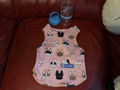 Dogin pink frenchie print - frenchie,