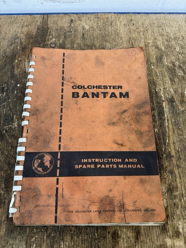 Colchester bantam instruction - bantam,