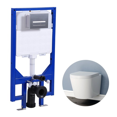 Bathroom wall hung toilet - bathroom,