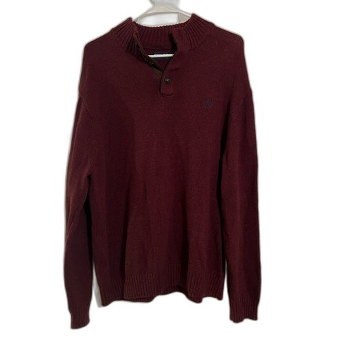 Chaps quarter button knit long - quarter,