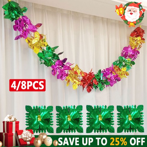 8pcs christmas foil garland - christmas,
