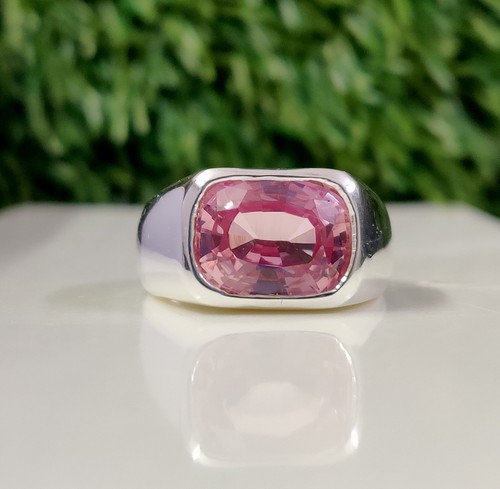 Created pink sapphire ring - pink,