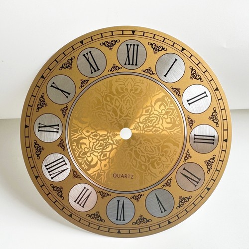 Vintage aluminum wall clock - vintage,