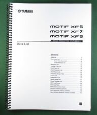 Yamaha Motif XF 6 / 7 / 8 Data