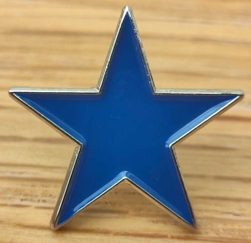 Navy blue star pin - blue,