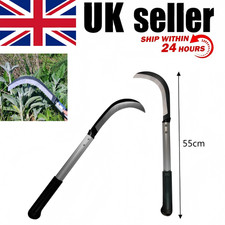 55cm Grass Cutting Sickle Folding Steel Gardening Scythe Sharp Hand Sickle
