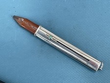 Solid Silver Sliding ( Carpenter’s ) Pencil with Turquoise Slider, Chester 1912