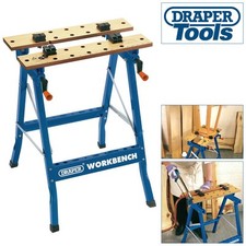 Portable Fold Down Workbench 600mm Dual Clamping Workmate Bench Draper 77020