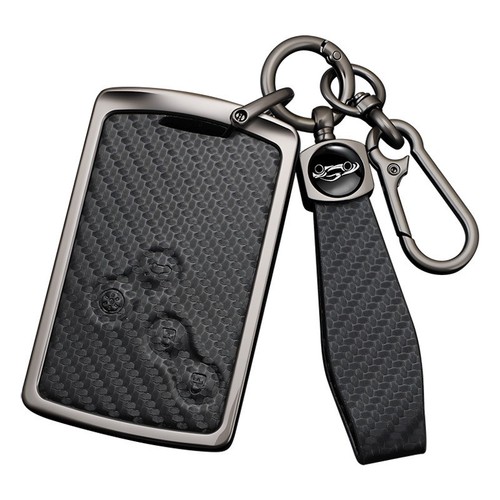 Metal leather car key card - car,