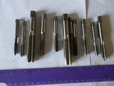 job lot of BSF hand and machine taps 1/4" to 5/8" (18)