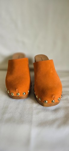 Anthropologie orange suede - orange,