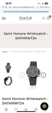 Worlcode Saint Honour Black Ceramic Men's Watch . New Only worn ones.