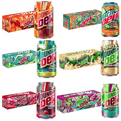 Mountain dew all flavour - mountain,