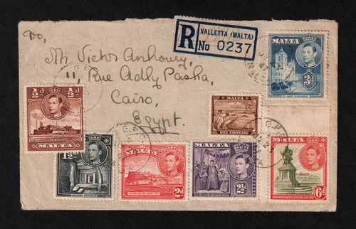 Malta multi franked - malta,, multi-franked