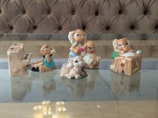 Pendelfin Stoneware Figurine Rabbits Piano Drums Desk Brush Cute Job Lot