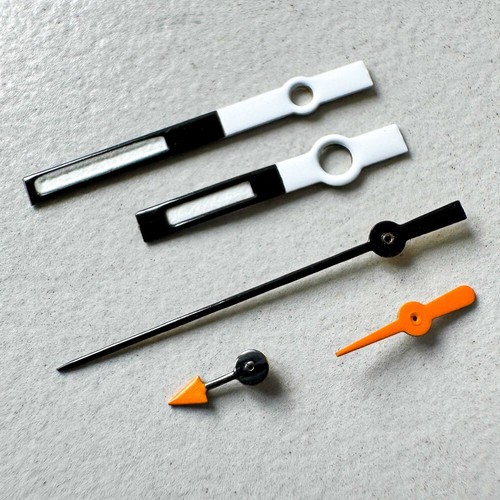 Hands set black orange eta - orange,