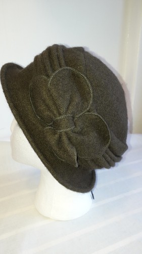 Ladies wool cloche hat - wool,