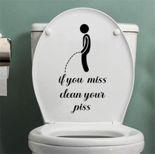 Funny bathroom wall stickers - bathroom,