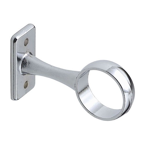 Chrome wardrobe rail brackets - chrome,