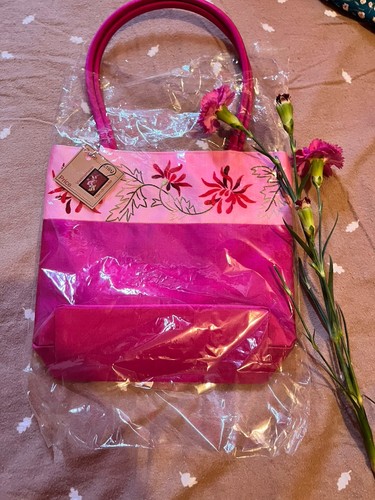 Hot pink floral - hot,