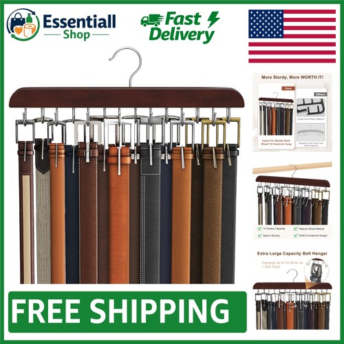 Compact mahogany belt storage - compact,