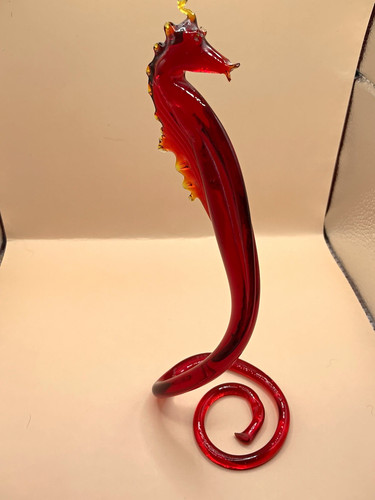 Vintage hand made murano red - murano,