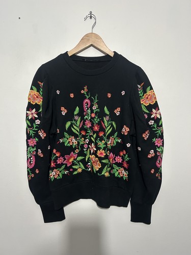 Stunning zara black floral - black,