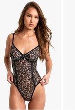 Boohoo Sexy Lace Leopard Print
