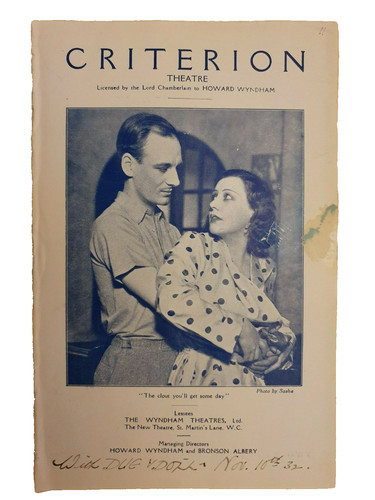 1932 theatre program musical - 1932,