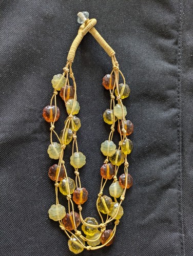 Art deco string - 3-string, gemstone