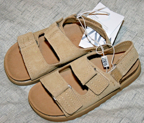 Zara boys nude suede - sandals,